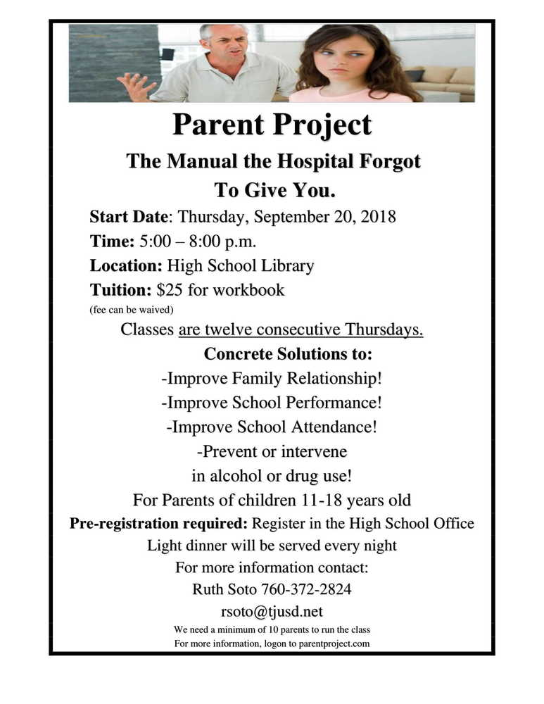 Parent Project 2018