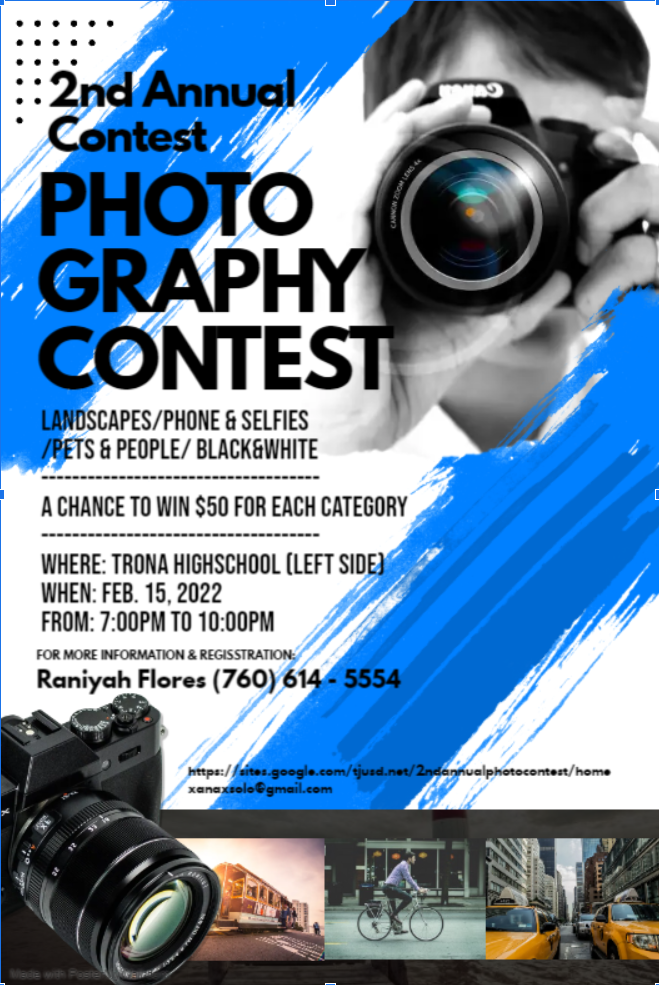 2nd Annual Photography Contest Flyer