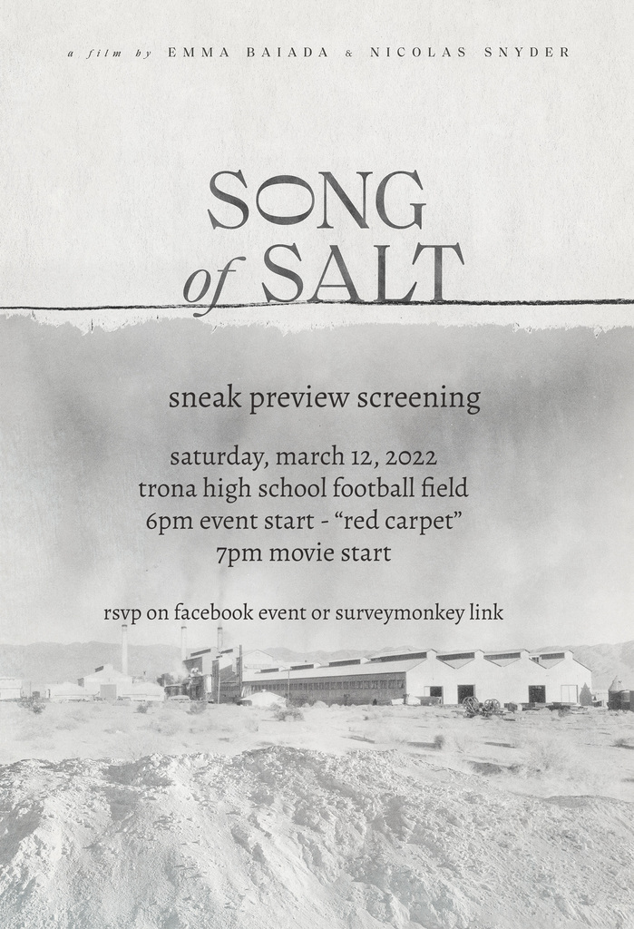 Song of Salt Preview Flyer